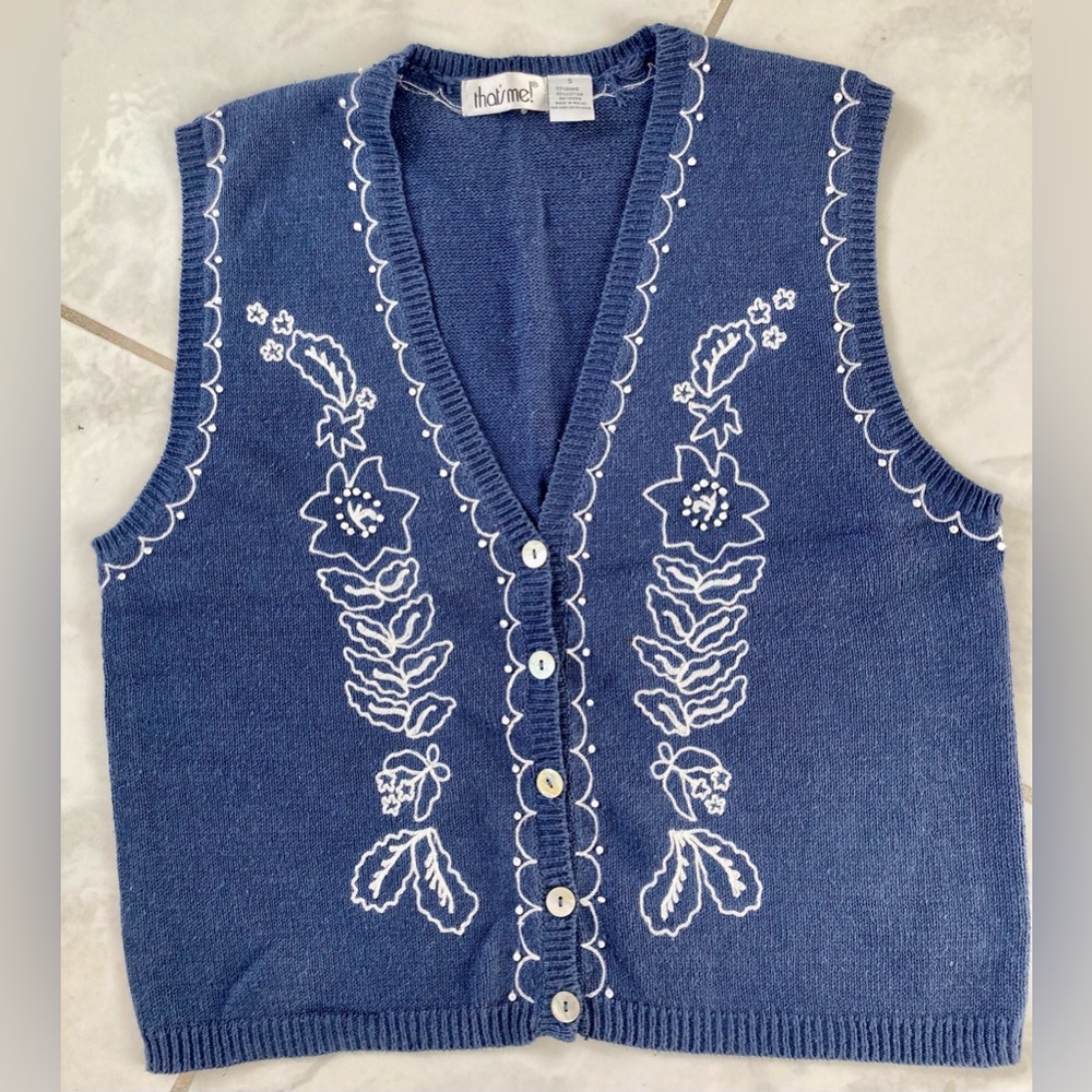 Sweater Vest “Teacher Style” Size Small